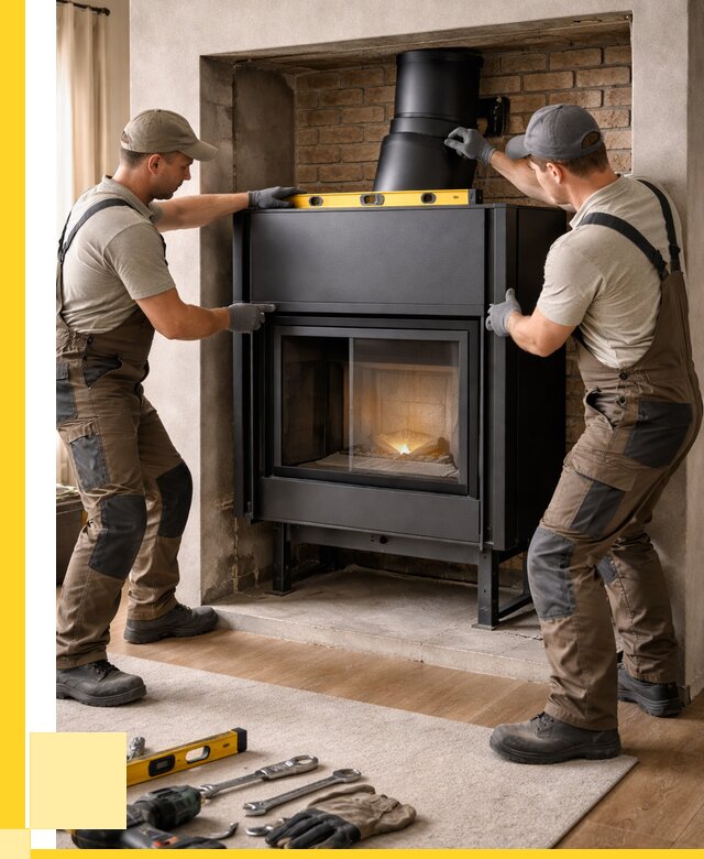 Установка каминных топок в Люберцах под ключ от 18938 р. | ЭриданЛюб