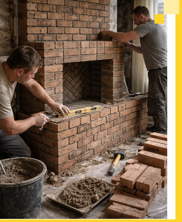 Изготовление и установка кирпичных каминов в Люберцах