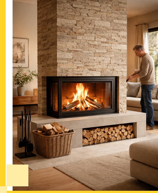 Дровяной камин под ключ в Люберцах от 210420 р. | ЭриданЛюб