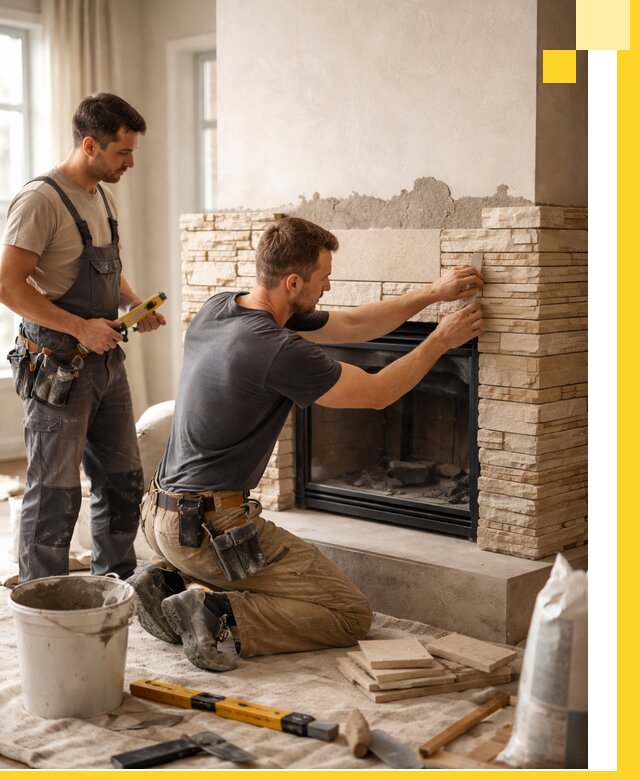 Установка и монтаж каминов для загородного дома в Люберцах