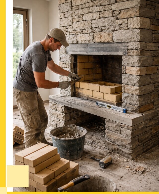 Кладка каминов и камина в Люберцах от 26303 р. ЭриданЛюб