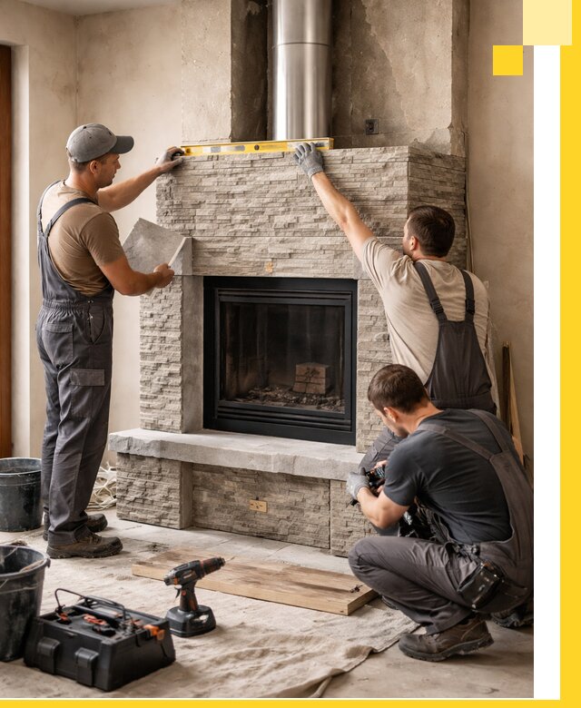 Профессиональный монтаж каминов под ключ в Люберцах для дома