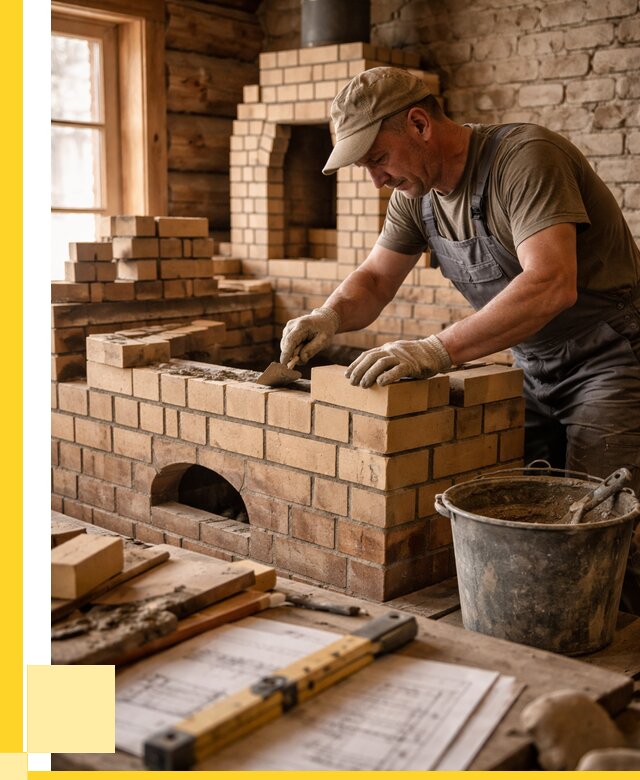 Кладка печей из кирпича в Люберцах цены от 31563 р. - ЭриданЛюб