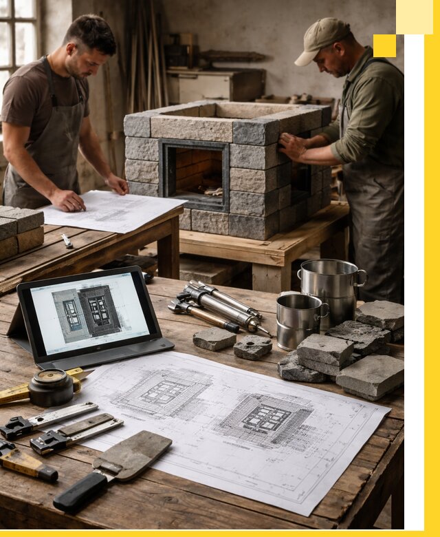 Разработка проектов печей с согласованием и монтажом в Люберцах