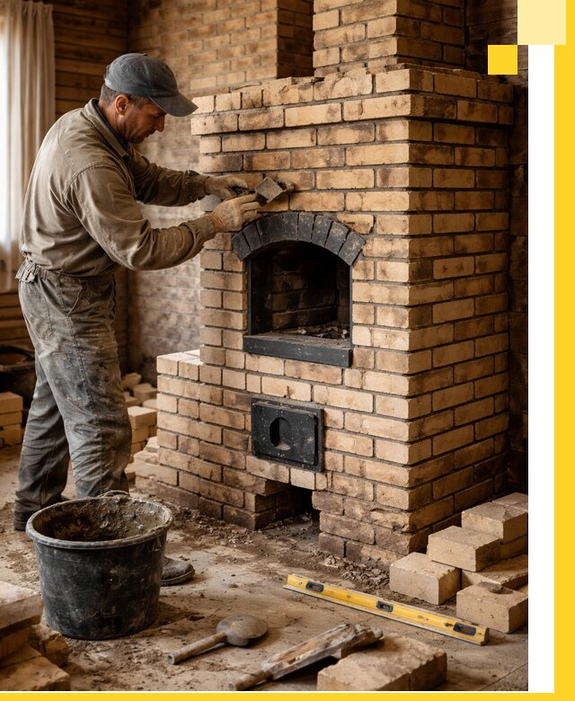 Кирпичные печи под ключ в Люберцах: проектирование и кладка