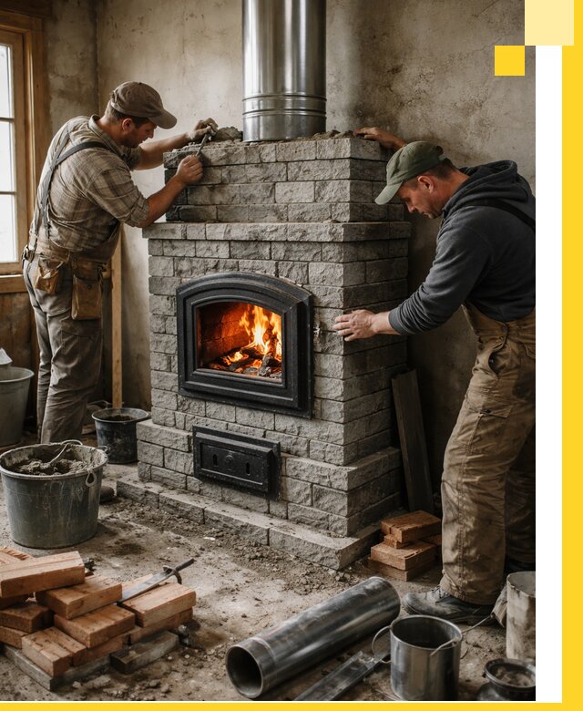 Производство, поставка и монтаж дровяных печей в Люберцах