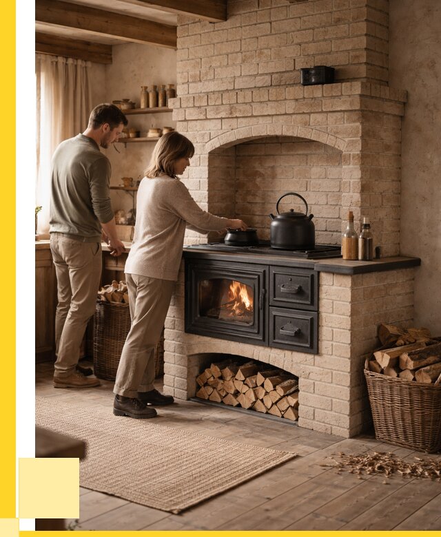 Печи с плитой в Люберцах от 47345 р. | ЭриданЛюб — кирпичная печь