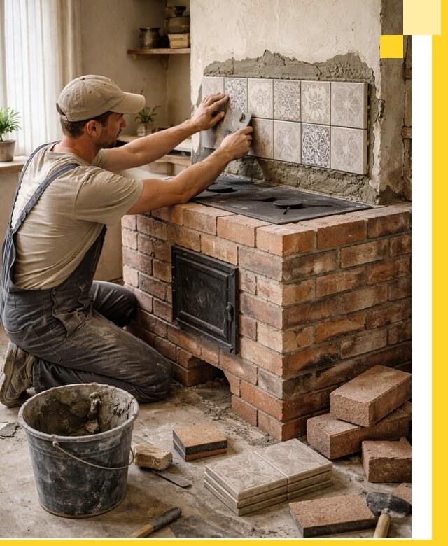 Печи с плитой на заказ монтаж гарантия и сервис в Люберцах