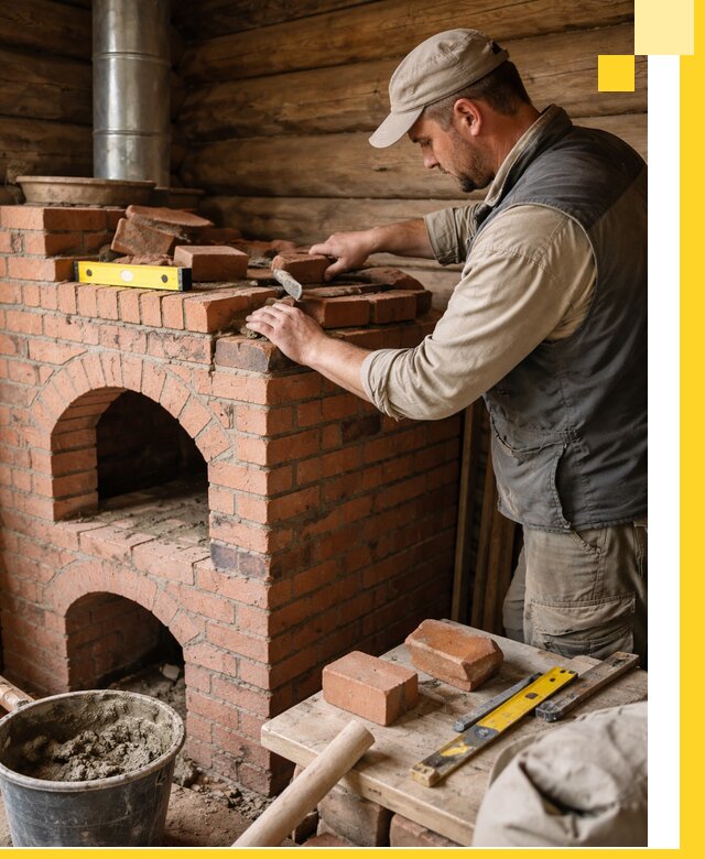 Изготовление и установка русских печей в Люберцах под ключ