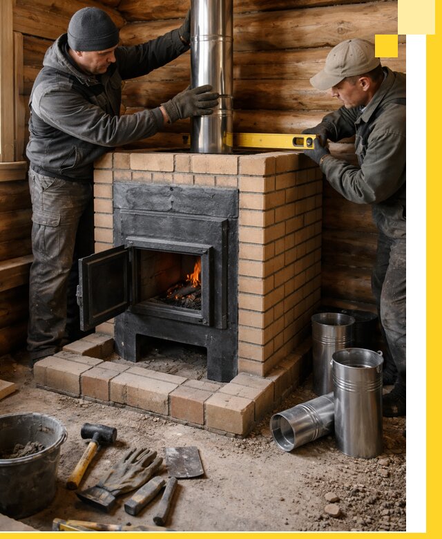 Проектирование, изготовление и установка банных печей в Люберцах