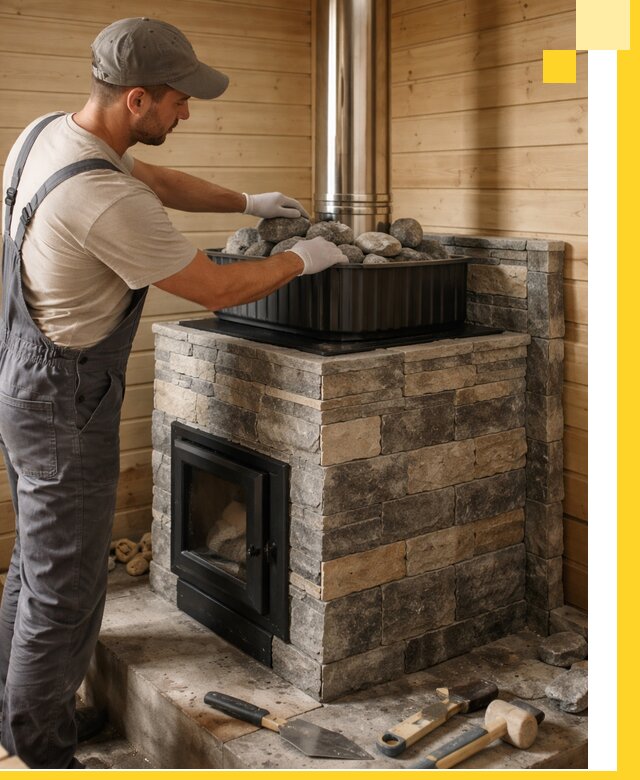 Печи для парной в Люберцах, производство, монтаж и обслуживание