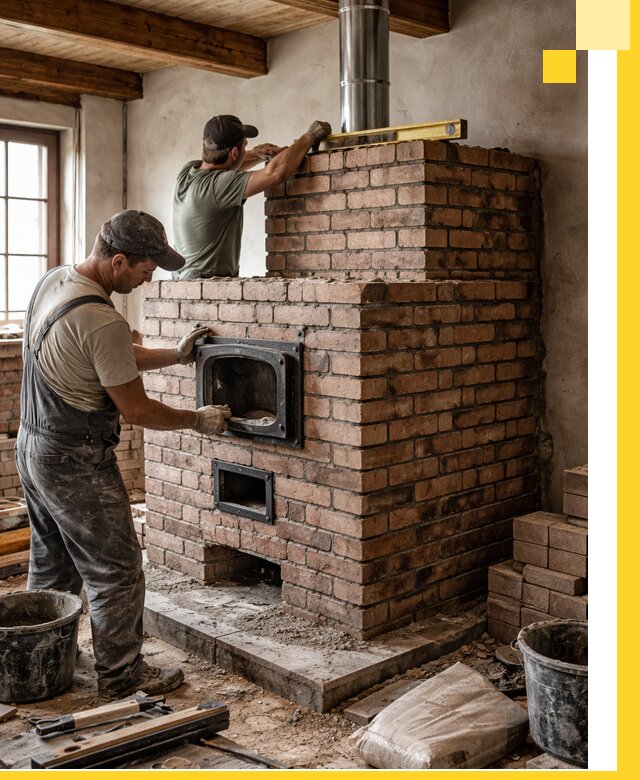 Печи для загородного дома под ключ в Люберцах — монтаж и сервис