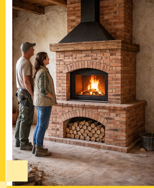 Печи камины из кирпича в Люберцах от 126252 р. | ЭриданЛюб