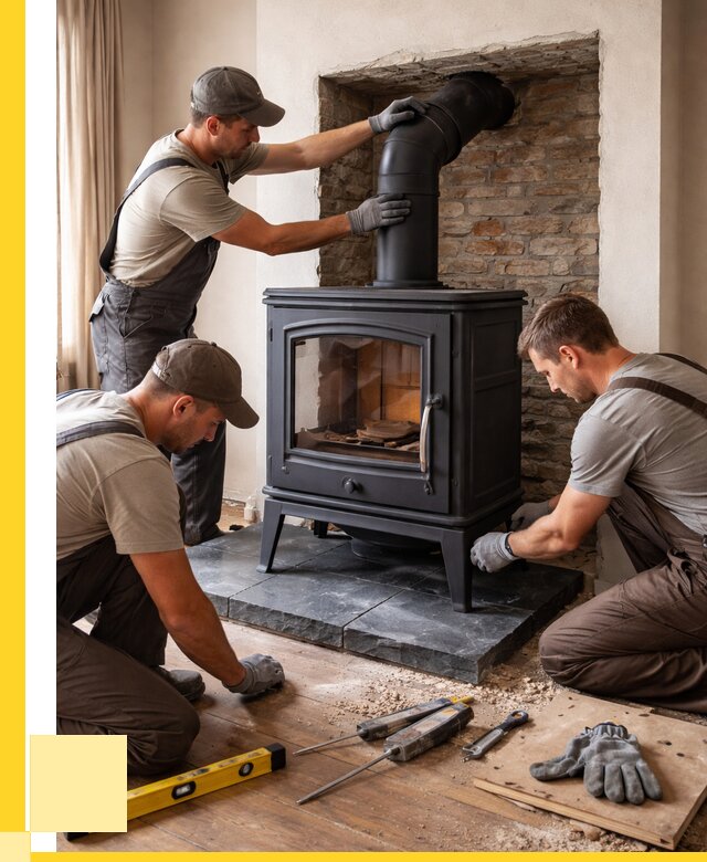 Монтаж печи камина в частном доме в Люберцах от 26303 р. | ЭриданЛюб