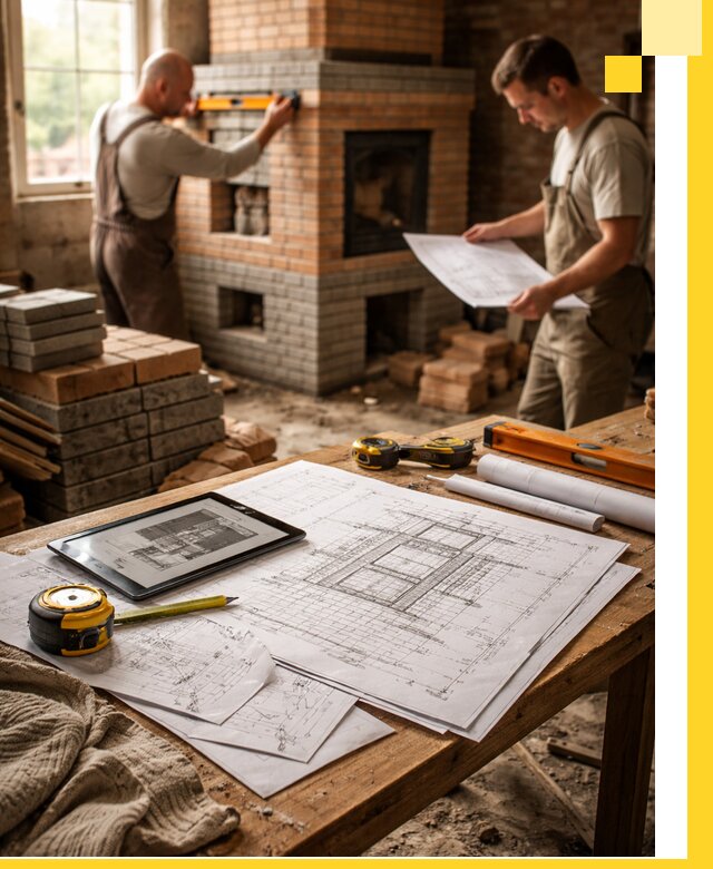 Проекты печей и каминов с индивидуальным дизайном в Люберцах