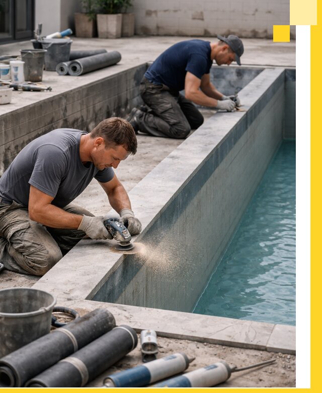 Профессиональный ремонт бассейнов под ключ в Люберцах