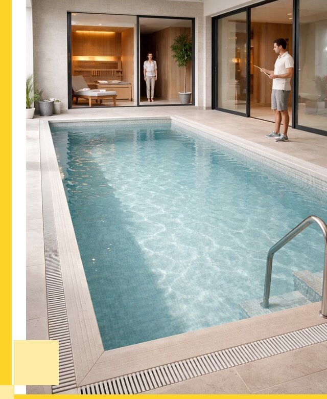 Отделка бассейна пленкой ПВХ в Люберцах от 3682 р. - ЭриданЛюб