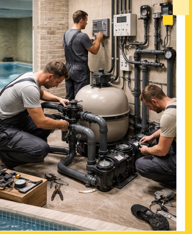 Комплексное оборудование для бассейнов под ключ в Люберцах