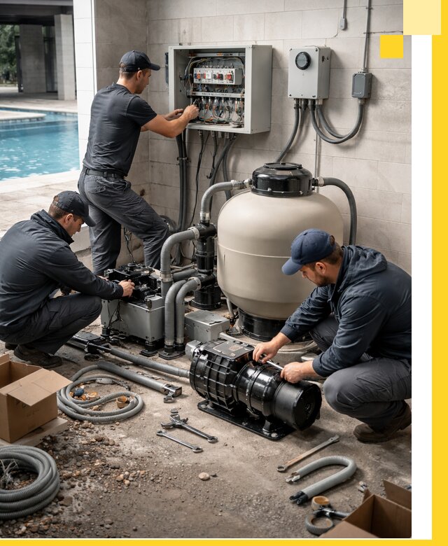 Профессиональный монтаж оборудования для бассейнов в Люберцах