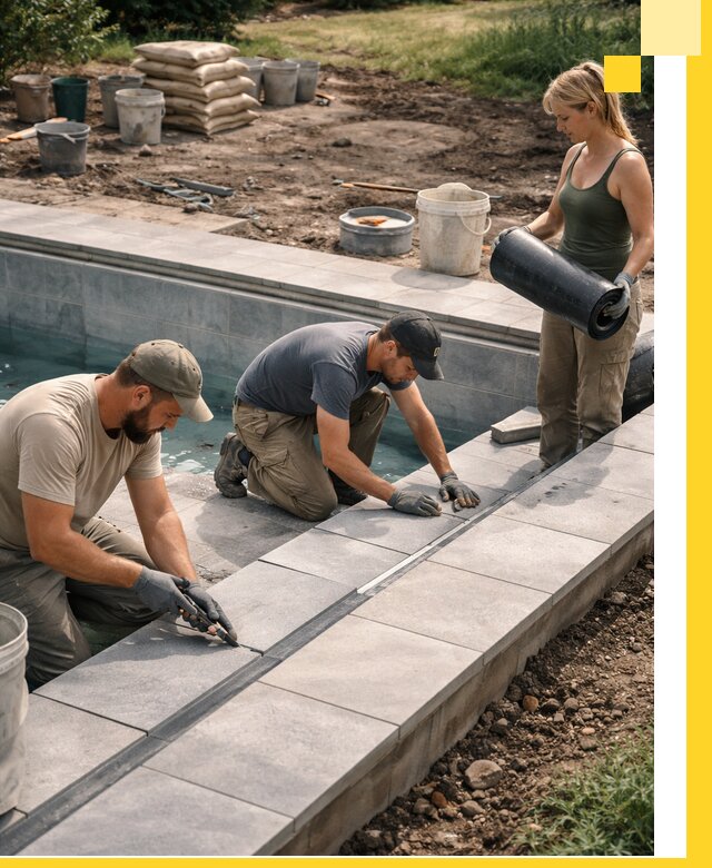 Строительство и монтаж уличных бассейнов под ключ в Люберцах