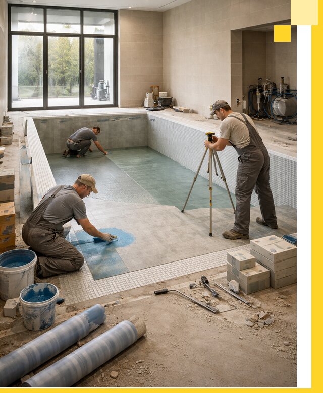 Проект и строительство закрытых бассейнов в Люберцах под ключ