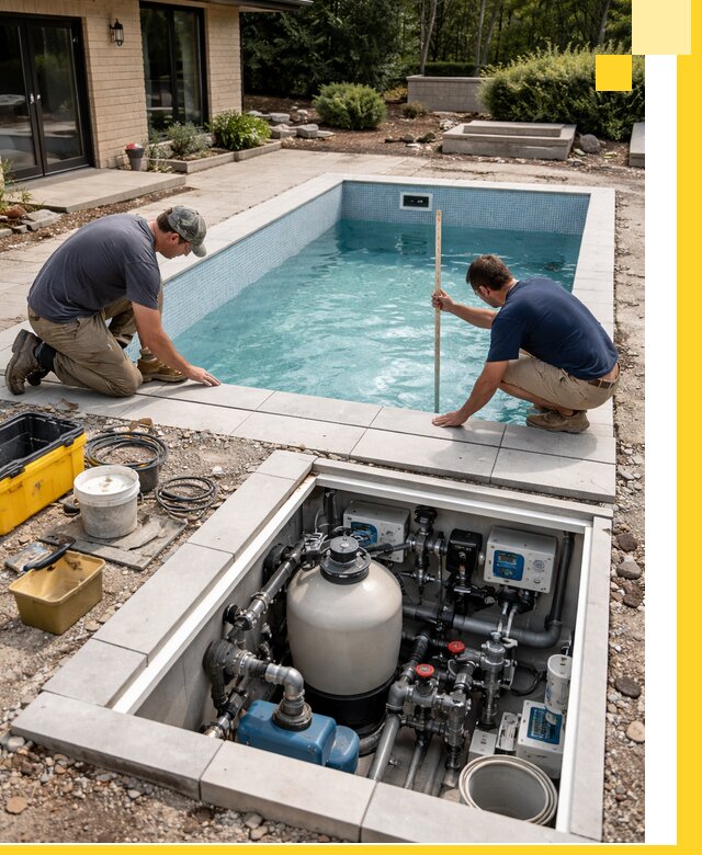 Строительство качественных домашних бассейнов под ключ в Люберцах