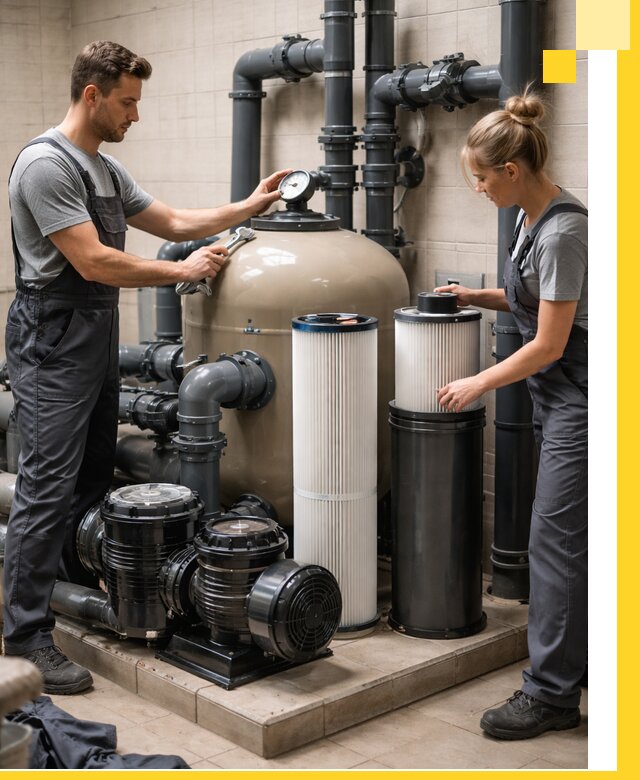 Фильтры и системы фильтрации для бассейнов в Люберцах