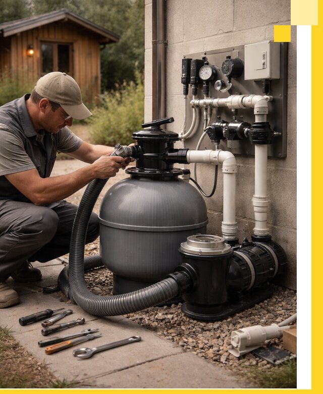 Продажа и монтаж фильтров и насосов для бассейнов в Люберцах