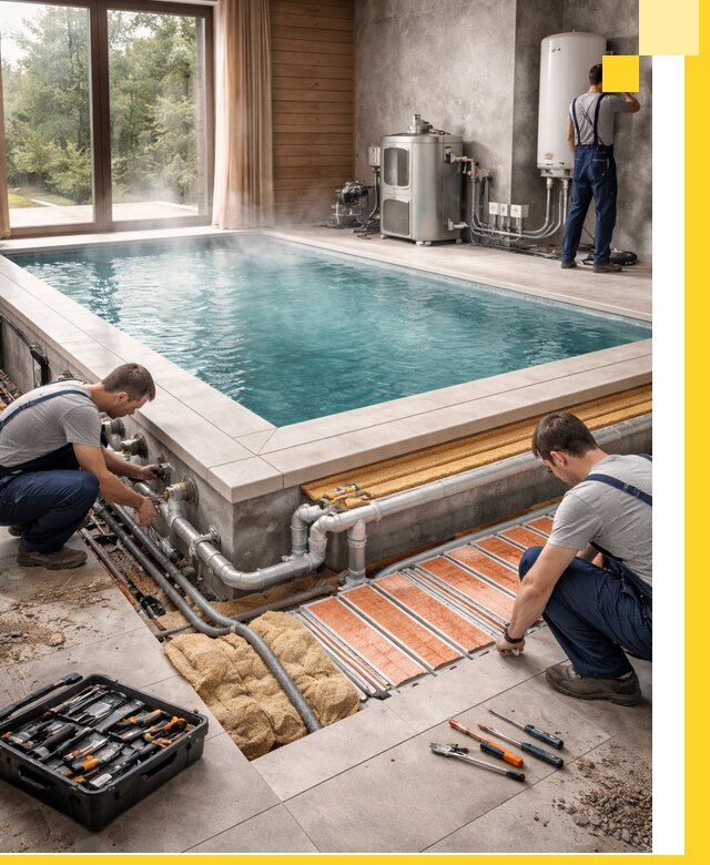 Проектирование и строительство тёплых бассейнов в Люберцах