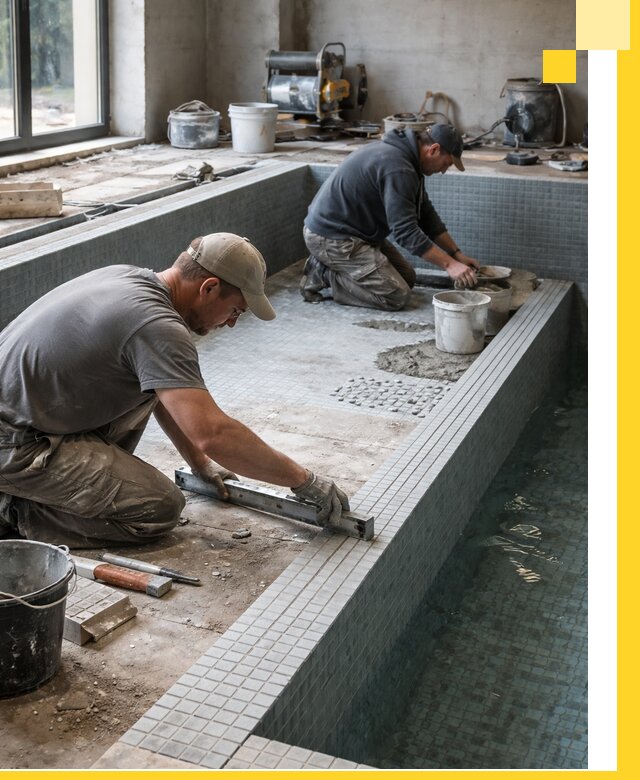 Строительство бассейна в частном доме в Люберцах под ключ