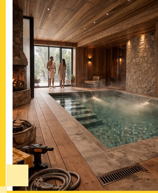 Проекты бань с бассейном под ключ в Люберцах от 78908 р., ЭриданЛюб