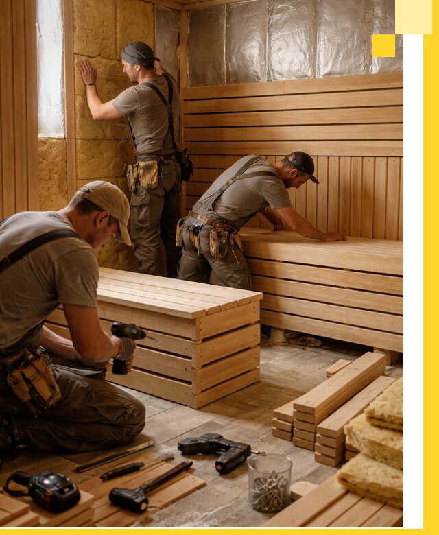 Профессиональное строительство саун под ключ в Люберцах