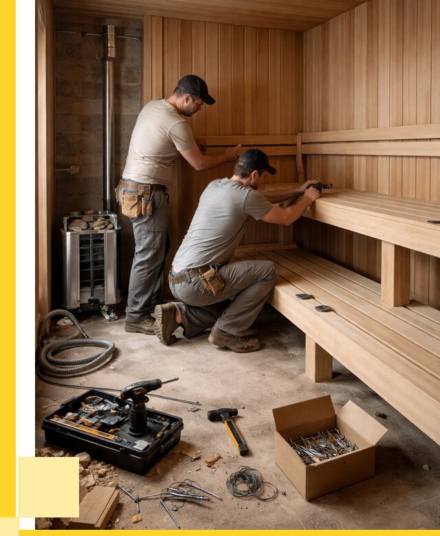 Монтаж саун под ключ в Люберцах от 126252 р. | ЭриданЛюб