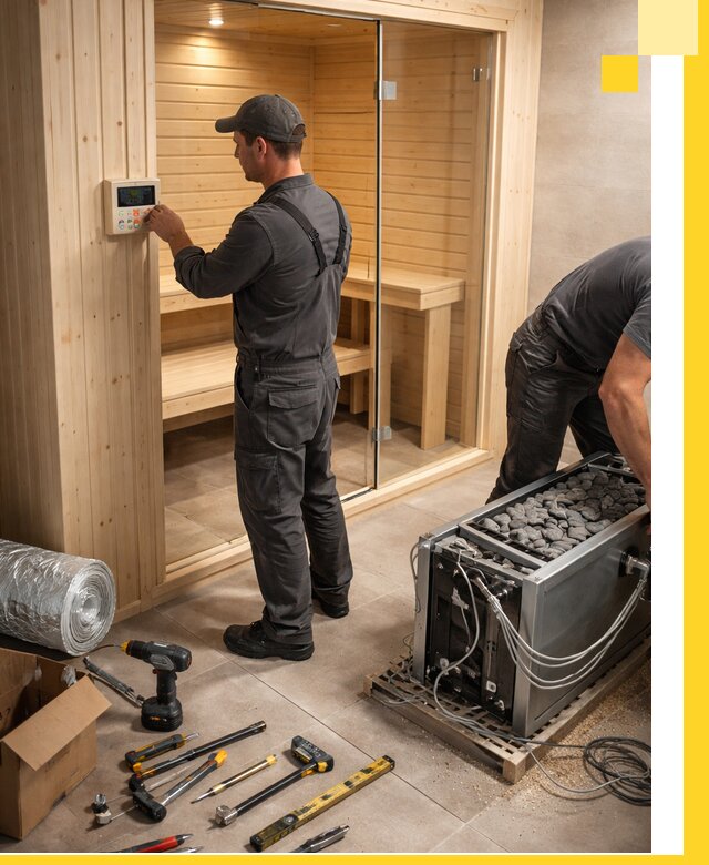 Поставка, установка и монтаж электрических саун в Люберцах