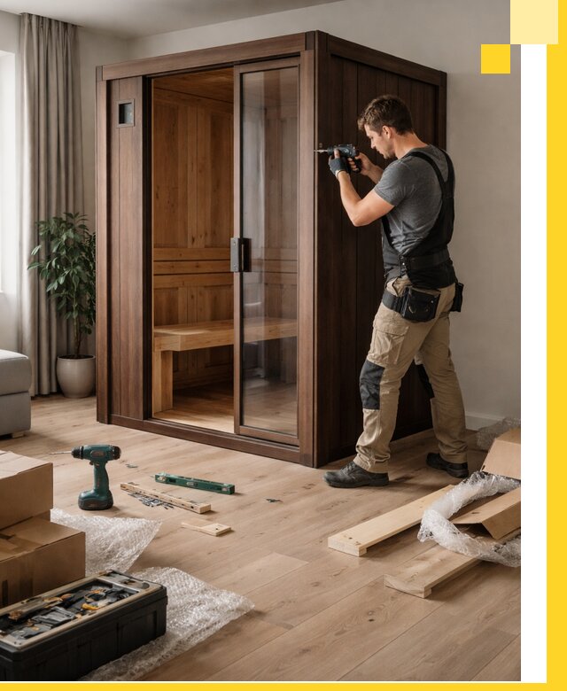 Установка и производство мини саун под ключ в Люберцах