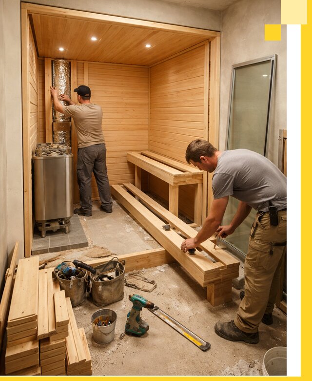 Проектирование и установка домашних саун под ключ в Люберцах