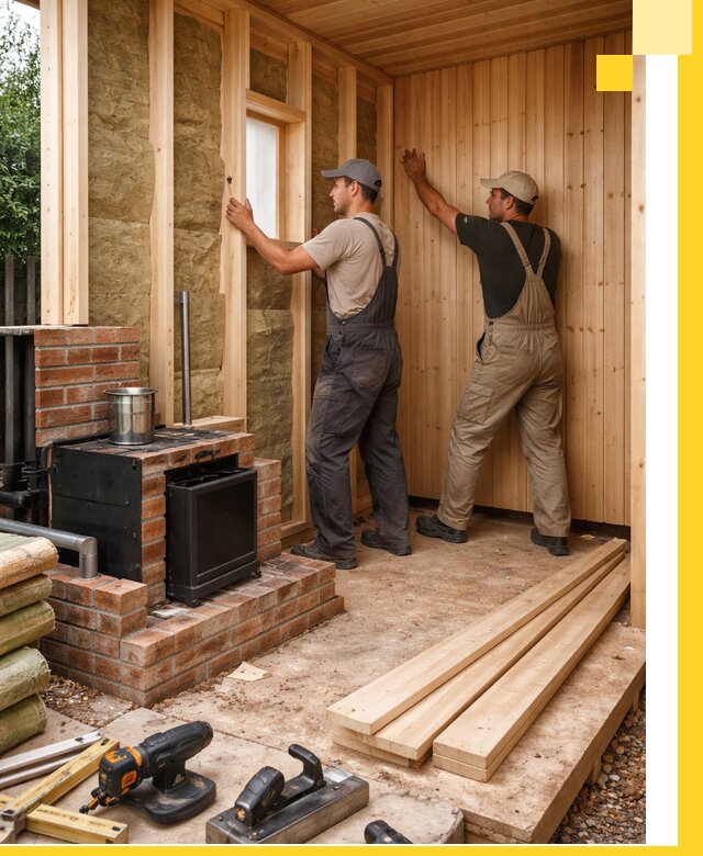 Строительство и установка дачных саун под ключ в Люберцах