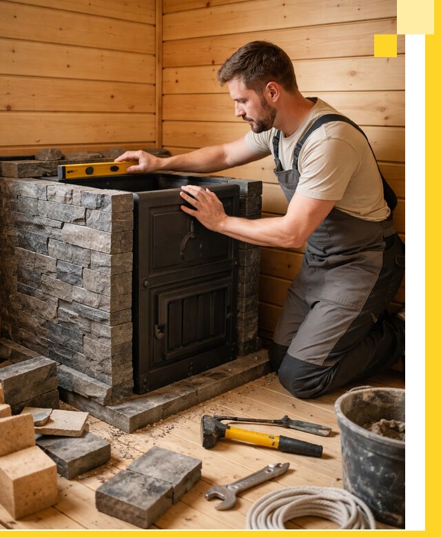 Производство и установка печей для саун под ключ в Люберцах