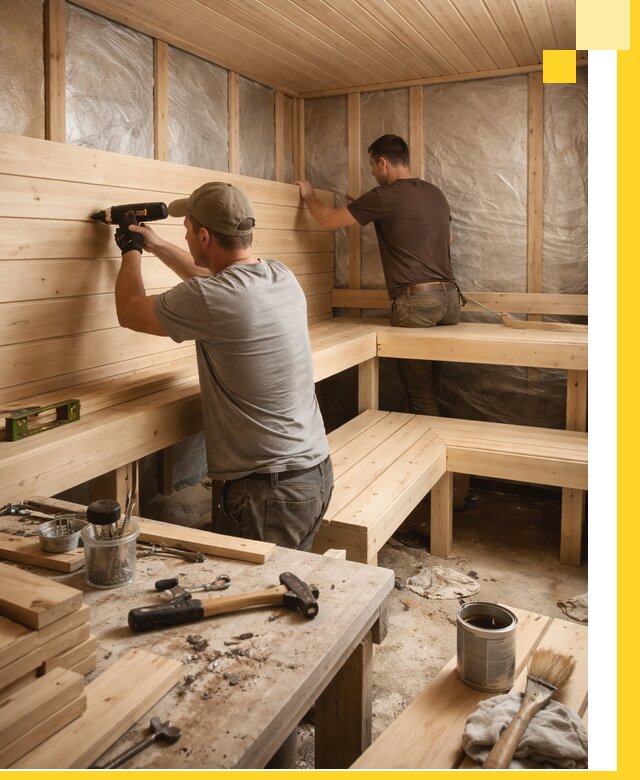 Профессиональная отделка бань и саун под ключ в Люберцах