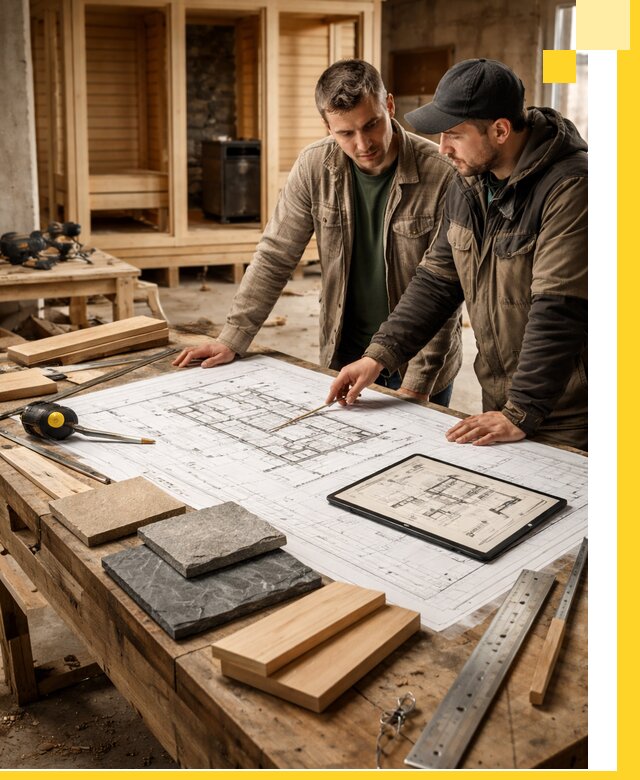 Проекты бань под ключ и планы строительства в Люберцах