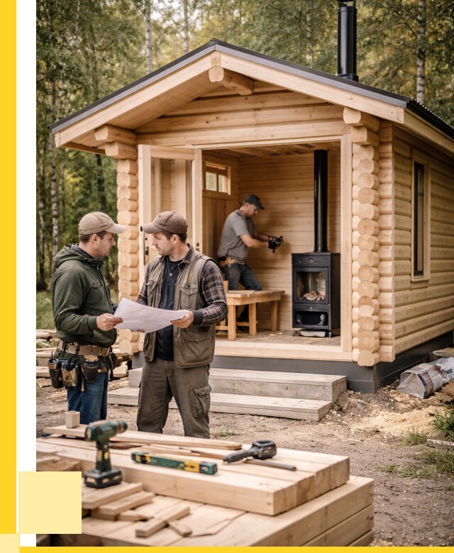 Монтаж бань под ключ в Люберцах — от 210420 р. | ЭриданЛюб