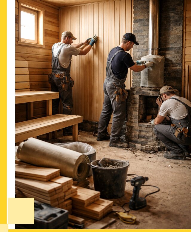 Ремонт бань под ключ в Люберцах от 47345 р. | ЭриданЛюб