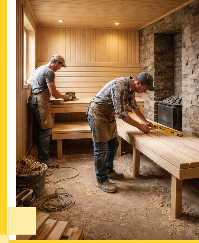 Отделка бани в Люберцах: внутренняя отделка от 3156 р. | ЭриданЛюб