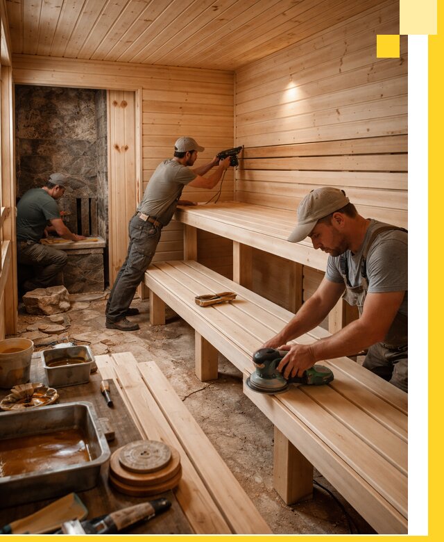 Профессиональная отделка бань в Люберцах под ключ, с гарантией