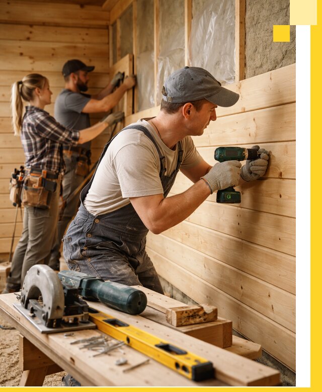 Обшивка бань под ключ в Люберцах: отделка стен и потолков