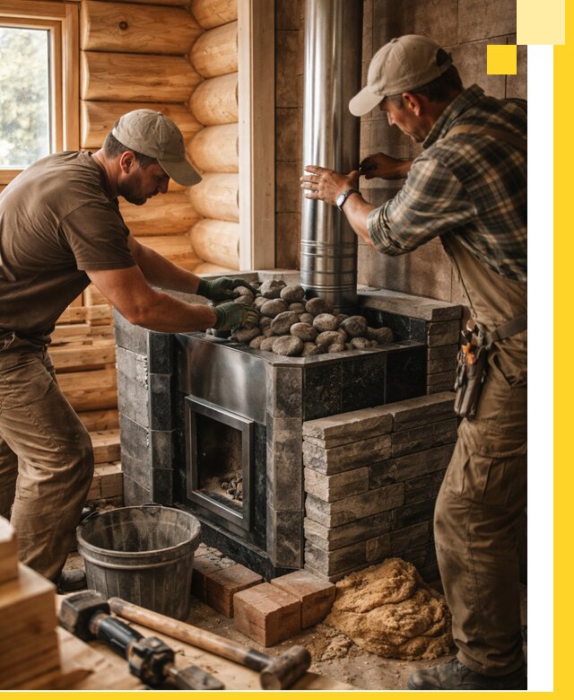 Строительство и отделка русских бань под ключ в Люберцах