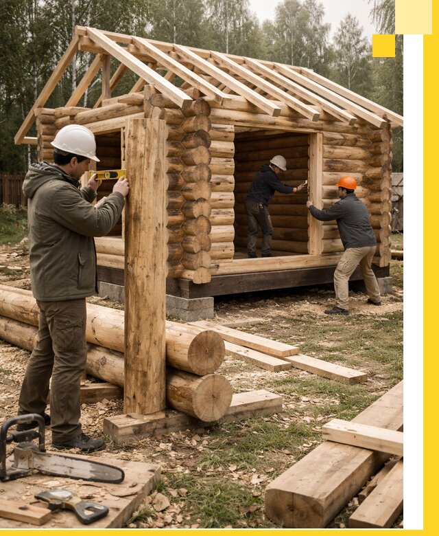 Строительство бань для дачи под ключ в Люберцах с доставкой и монтажом