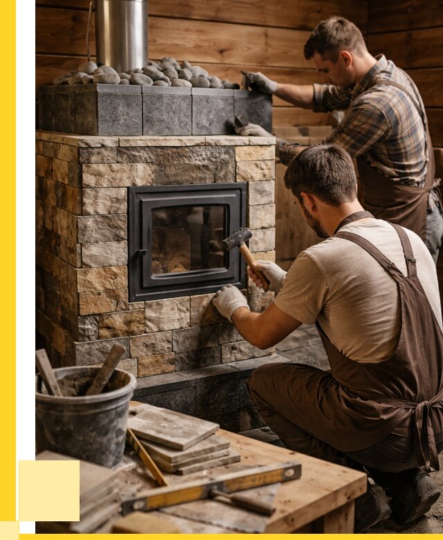 Облицовка банной печи в Люберцах от 15782 р. | ЭриданЛюб