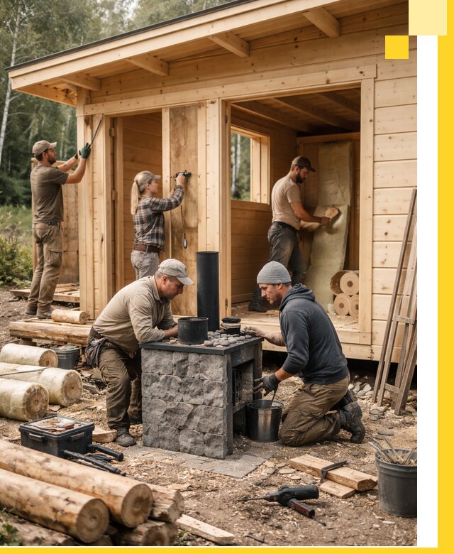 Купить баню под ключ в Люберцах строительство монтаж отделка