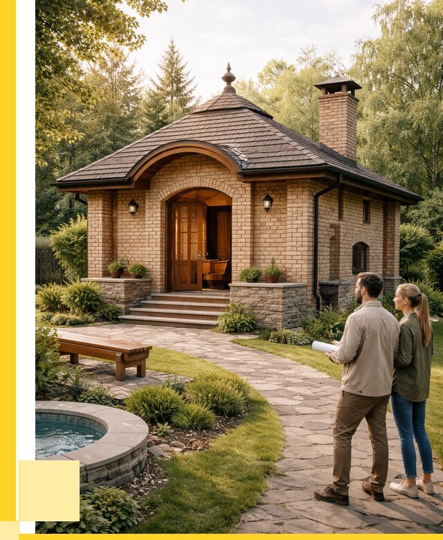 Проект кирпичной бани в Люберцах от 31563 р. | ЭриданЛюб